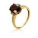 Золотое кольцо с гранатом КВ1114.10203н от «Империя Золота». Фото 0