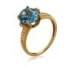 Золотое кольцо с топазом КВ1114.12101н от «Империя Золота». Фото 0