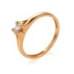 Золотое кольцо с бриллиантом КВ1219.00100н от «Империя Золота». Фото 0