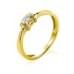 Кольцо из лимонного золота с бриллиантом КВ1224.00100Лн от «Империя Золота». Фото 0