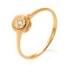 Золотое кольцо с бриллиантом КВ1231.00100н от «Империя Золота». Фото 0