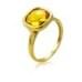 Кольцо из лимонного золота с цитрином КВ1855.10408Лн от «Империя Золота». Фото 0