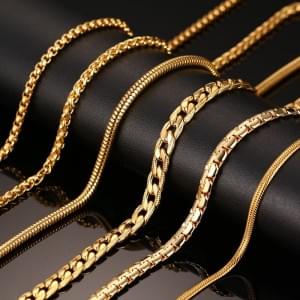 Золотые цепочки - классическое украшение со множеством вариаций и неповторимым стилем