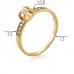 Золотое кольцо с бриллиантом КВ1105.00100н от «Империя Золота». Фото 0