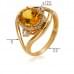 Золотое кольцо с цитрином КВ1186(2).10408н от «Империя Золота». Фото 0