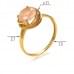 Золотое кольцо с кварцем КВ1361.14304н от «Империя Золота». Фото 0