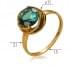 Золотое кольцо с нано кварц green КВ1361.16307н от «Империя Золота». Фото 0