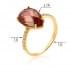 Золотое кольцо с нано marsala КВ1380.17103н от «Империя Золота». Фото 0