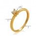 Золотое кольцо с бриллиантом КВ1381.00100н от «Империя Золота». Фото 0