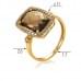 Золотое кольцо с раухтопазом КВ1382.12011н от «Империя Золота». Фото 1