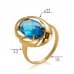 Золотое кольцо с нано топазом swiss КВ1387.17201н от «Империя Золота». Фото 0