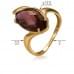Золотое кольцо с нано marsala КВ1391.17103н от «Империя Золота». Фото 0