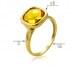 Кольцо из лимонного золота с цитрином КВ1855.10408Лн от «Империя Золота». Фото 1