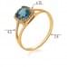 Золотое кольцо с топазом КВ912(2).12201н от «Империя Золота». Фото 0