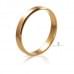 Золотое обручальное кольцо - классическое (американка) ОК015.3евр от «Империя Золота». Фото 0