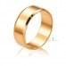 Золотое обручальное кольцо - классическое (англичанка) ОК015.7анг от «Империя Золота». Фото 0