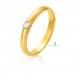 Обручальное кольцо из лимонного золота с бриллиантом ОК305.00100Лн от «Империя Золота». Фото 0