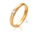 Золотое обручальное кольцо с бриллиантом ОК305.00100н от «Империя Золота». Фото 0