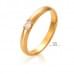 Золотое обручальное кольцо с бриллиантом ОК306.00100н от «Империя Золота». Фото 0