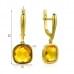 Сережки з лимонного золота з цитрином СВ1855.10408Лн від Imperia Zolota. Фото 0