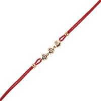 Золотой браслет с цирконием