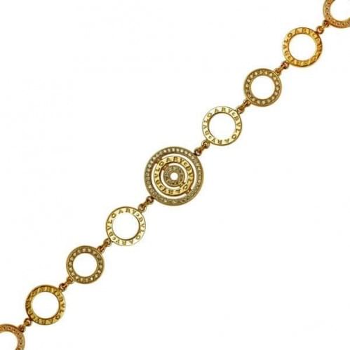 Золотий браслет з цирконієм БС873и
