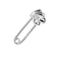 Срібна брошка з цирконієм Срібна брошка з цирконієм