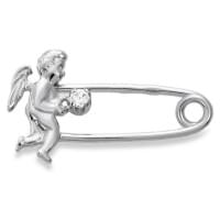 Срібна брошка з цирконієм Срібна брошка з цирконієм