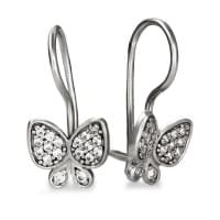 Серебряные серьги с цирконием