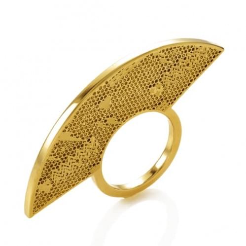 Кольцо из лимонного золота (Флорентино - Collection Florentino) КБ0016л