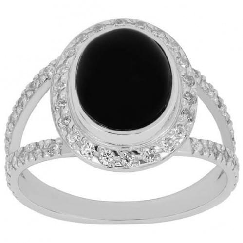 Серебряное кольцо с цирконием КВ1060с