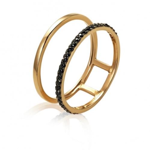 Золотое кольцо с цирконием КВ1083(2).10и