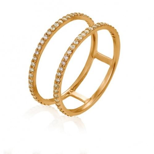 Золотое кольцо с цирконием КВ1083(в)и
