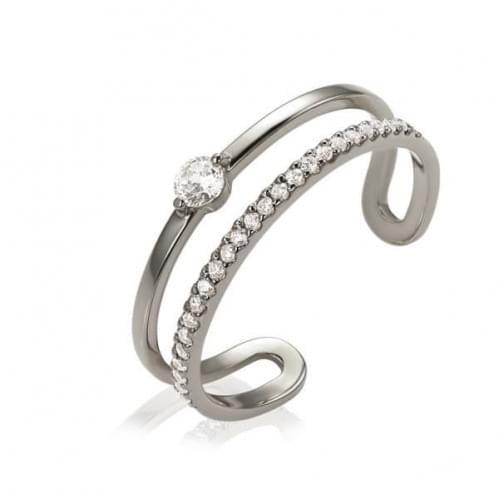 Серебряное кольцо с цирконием КВ1085с