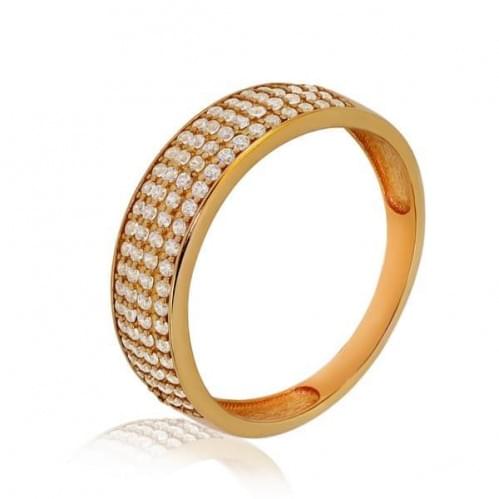 Золотое кольцо с цирконием КВ1089и