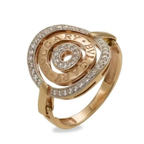 Золотое кольцо с цирконием КВ1090(м)и