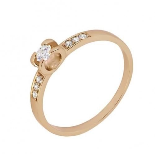 Золотое кольцо со вставкой КВ1105н