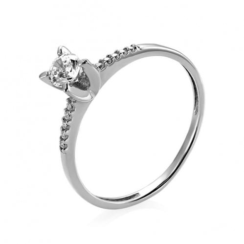 Серебряное кольцо с цирконием КВ1106(2)с