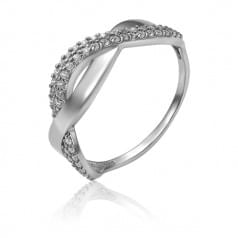 Серебряное кольцо с цирконием