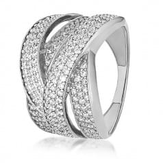 Серебряное кольцо с цирконием