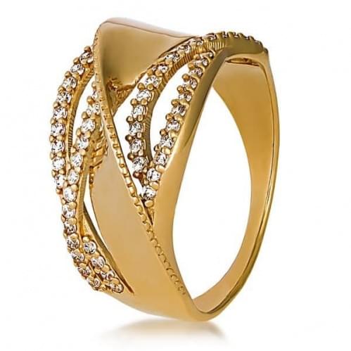 Золотое кольцо с цирконием КВ1124и