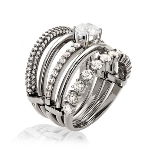 Серебряное кольцо с цирконием КВ1142(в)с