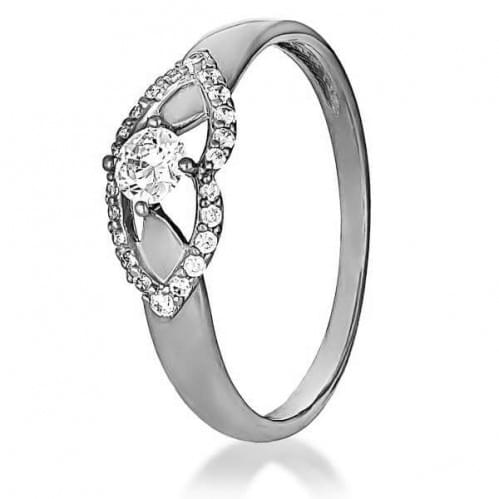 Серебряное кольцо с цирконием КВ1163с