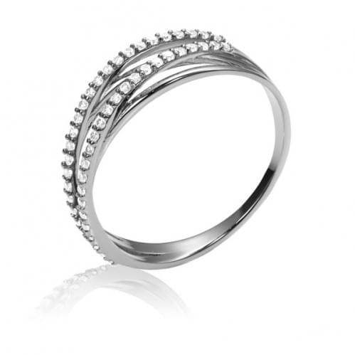 Серебряное кольцо с цирконием КВ1168с