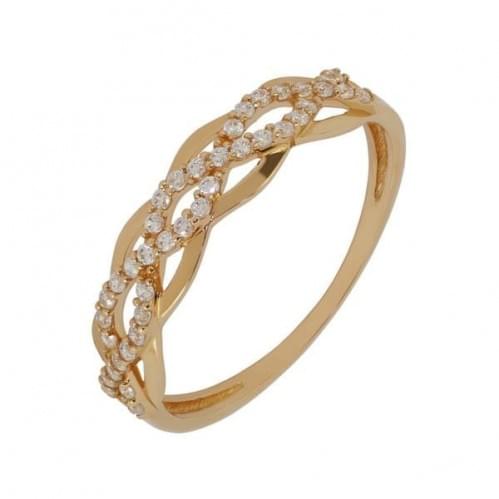Золотое кольцо с цирконием КВ1169и