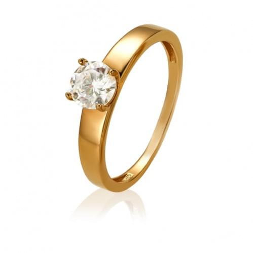 Золотое кольцо с цирконием КВ1174(1)и