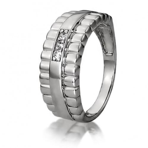 Серебряное кольцо с цирконием КВ1179с