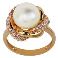 Золотое кольцо с жемчугом