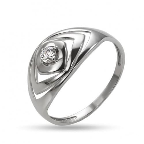 Серебряное кольцо с цирконием КВ1202с