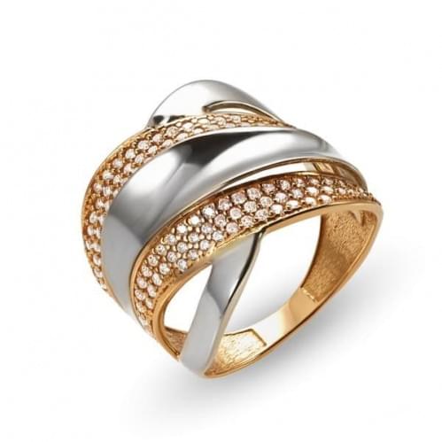 Золотое кольцо с цирконием КВ1209и